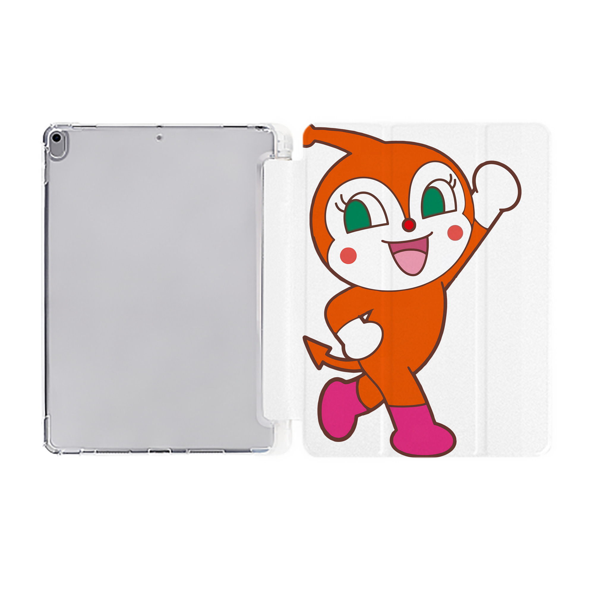 （画像用） アンパンマン Anpanman IPad ケース ペン収納付き 三つ折りスタンド PUレザー×シリコン 対応機種9.5/10.5/10.9インチ